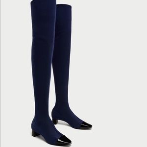 Zara over the knee boots